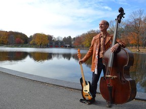 Handout pic of Montreal jazz bassist Fraser Hollins