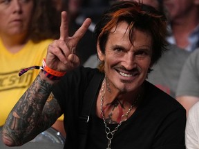 Tommy Lee is seen at UFC 279 in Las Vegas, Sept. 10, 2022.