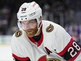 Ottawa Senators' Claude Giroux pauses during a game against New York Islanders.