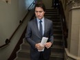 Prime Minister Justin Trudeau says allegations of a toxic culture, involving harassment and sexual assault at Canada's spy agency are "devastating" and "absolutely unacceptable." Trudeau speaks with reporters before caucus, Wednesday, Nov. 29, 2023 in Ottawa.