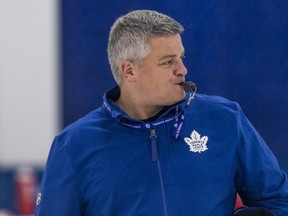 Maple Leafs head coach Sheldon Keefe