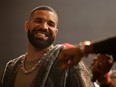 Drake speaks onstage during Drake's Till Death Do Us Part rap battle on Oct. 30, 2021 in Long Beach, Calif.