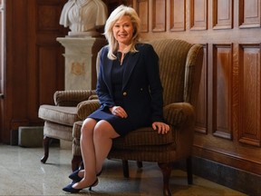 Newly-elected Ontario Liberal Party Leader Bonnie Crombie poses for a photo at the Queen's Park Legislature in Toronto on Tuesday, Dec. 5, 2023. THE CANADIAN PRESS/Chris Young