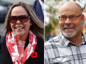 Convoy protest organizers Tamara Lich and Chris Barber