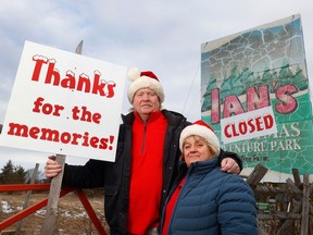 Ian Andrews and his wife Linda Andrews of Ian's Christmas Adventure Park are retiring from the business this season after opening to the public in 1990.