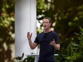 Meta CEO Mark Zuckerberg speaks during the tech giant's Connect developer conference on Sept. 27, 2023, in Menlo Park, Calif.