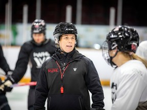 Head coach Carla MacLeod led the practice Sunday morning.