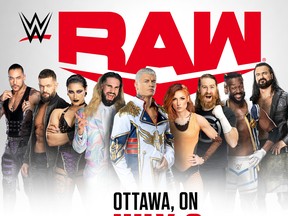 WWE Raw is returning to Ottawa on July 8.