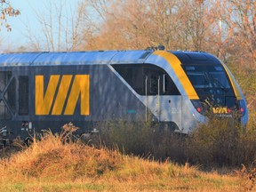 A VIA Rail passenger train