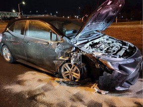 Man charged with impaired driving following Queensway crash