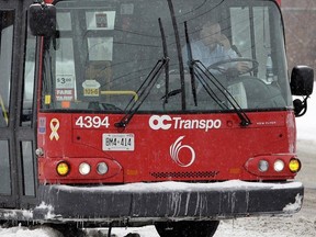 OC Transpo said 630 of Tuesday's 8,258 planned bus trips were "undelivered," primarily due to "congestion and challenging winter road conditions."