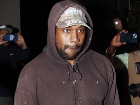 Kanye West is seen in Los Angeles on October 21, 2022.
