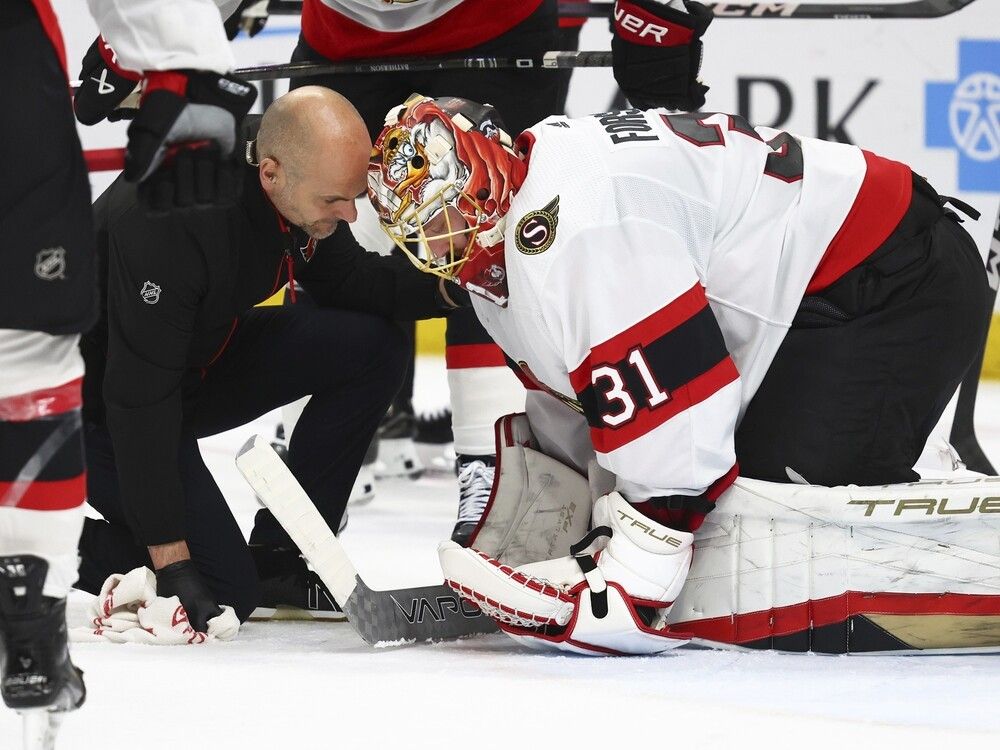 Senators goalie Anton Forsberg facing long recovery from groin injury |  Ottawa Sun