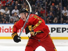 Brady Tkachuk of the Ottawa Senators skates up the ice during the all-star game.