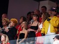 Singer Taylor Swift reacts prior to Super Bowl LVIII between the San Francisco 49ers and Kansas City Chiefs at Allegiant Stadium on Feb. 11, 2024 in Las Vegas, Nevada.