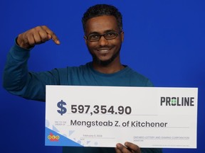 Lottery winner, Mengsteab Zerai