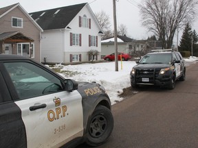 OPP at the scene of a shooting incident in Pembroke.
