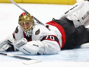 Ottawa Senators goaltender Joonas Korpisalo.