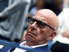 Rupert Murdoch arrives to watch the 2017 US Open Men's Singles final match between Spain's Rafael Nadal and South Africa's Kevin Anderson, at the USTA Billie Jean King National Tennis Center in New York on September 10, 2017. Media magnate Rupert Murdoch announced March 7, 2024 that he plans to wed his girlfriend, Elena Zhukova, in June, The New York Times reported.