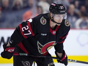 'It wasn't my intention to go out there and hit him in the head,' the Ottawa Senators' Parker Kelly said after serving a two-game suspension for a hit to the head on the Los Angeles Kings' Andreas Englund last week.