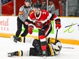 Bradley Horner of the Ottawa 67’s during a game against the Brantford Bulldogs.