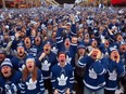 X user @ai_memelord shared this AI-generated picture of Leafs fans crying after Game 1.