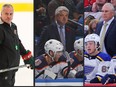 From left: Dean Evason, Todd McLellan and Craig Berube are three candidates to be the next head coach of the Ottawa Senators.