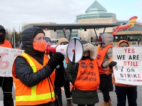 striking civilian military workers