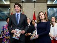 Prime Minister Justin Trudeau, Deputy Prime Minister, Minister of Finance Chrystia Freeland and cabinet ministers pose for a photo before the tabling of the federal budget on Parliament Hill in Ottawa, on Tuesday, April 16, 2024.