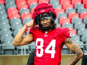 Receiver Nick Mardner, the No. 2 overall pick in this year's CFL Draft, practised for the first time with the Ottawa Redblacks Tuesday.