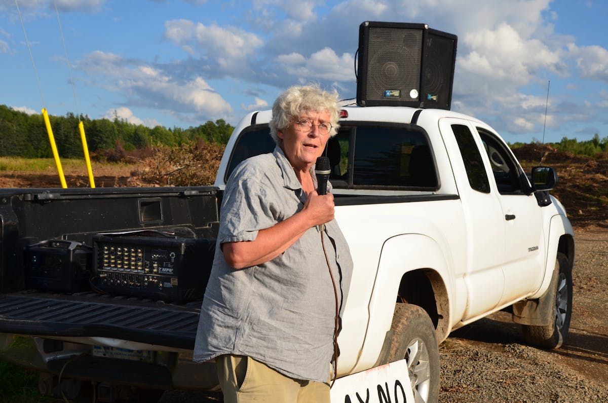  concerned citizen nina newington of mount hanley says the government is hiding information about forestry herbicide spraying.