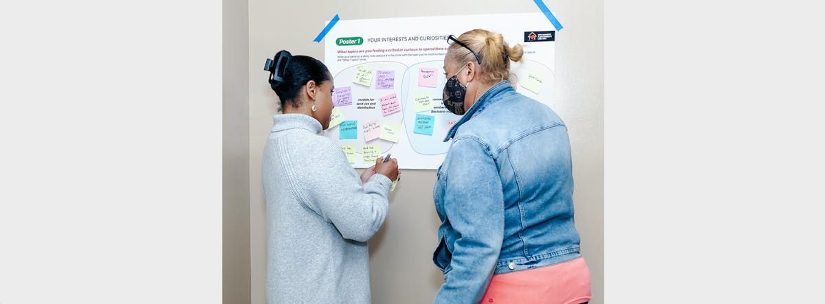 Residents of Upper Hammonds Plains share ideas for developing a land that will benefit their community now and in the future. PHOTO CREDIT: Sabrina Allison Photography