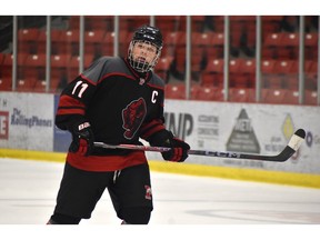 Glace Bay Panthers captain Kale MacDonald is tied for first place in the Cape Breton High School Hockey League scoring race with Memorial's Sam Gracie with seven goals and 22 points in 11 games. MacDonald will lead the Glace Bay team into the annual Panther Classic tournament this week in Glace Bay. JEREMY FRASER/CAPE BRETON POST