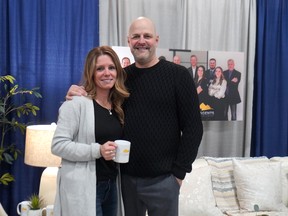 Melissa Boudreau, left, and her husband, Francis Theriault, both own P.E.I. Agents, a real estate company. He said that while the real estate market remains hot, uncertainty looms over whether rising costs from tariffs will eventually drive-up home prices.