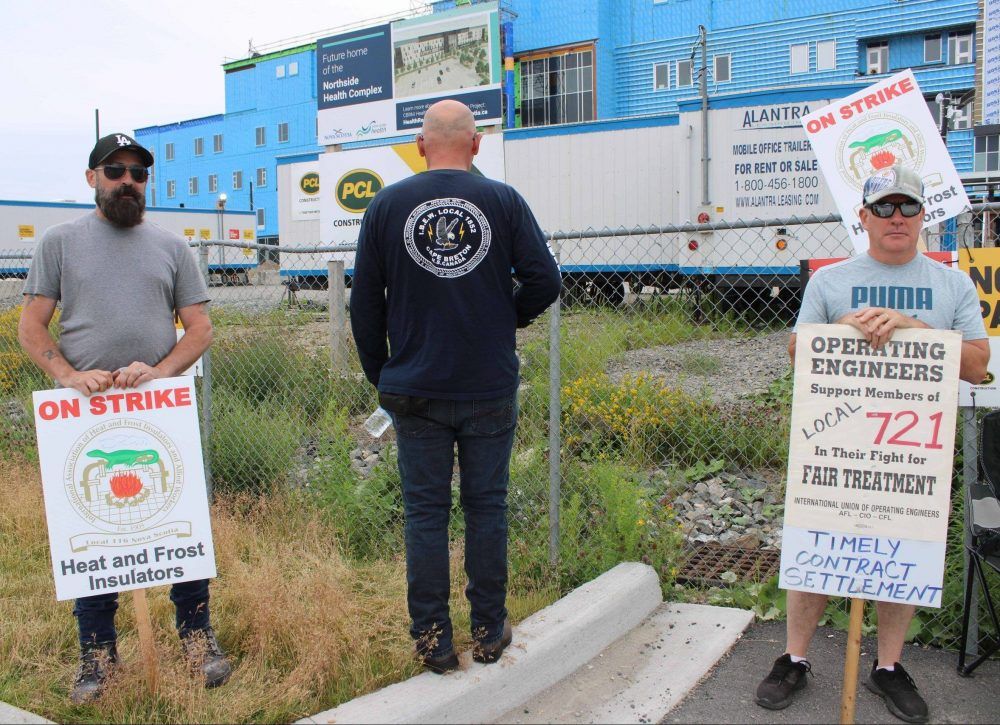 Trades union strike affecting medical campus, hospitals, wastewater project in Cape Breton