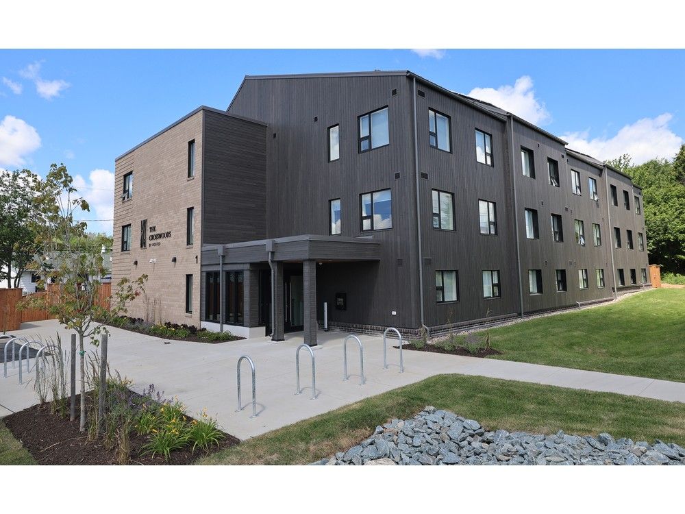 the crosswoods by rooted, shown on tuesday, july 22, 2025, is a recently opened housing development on circassion drive in cole harbour. the crosswoods is the first site of the land for housing program initiated in 2022 to make provincial land available to developers for affordable housing projects.