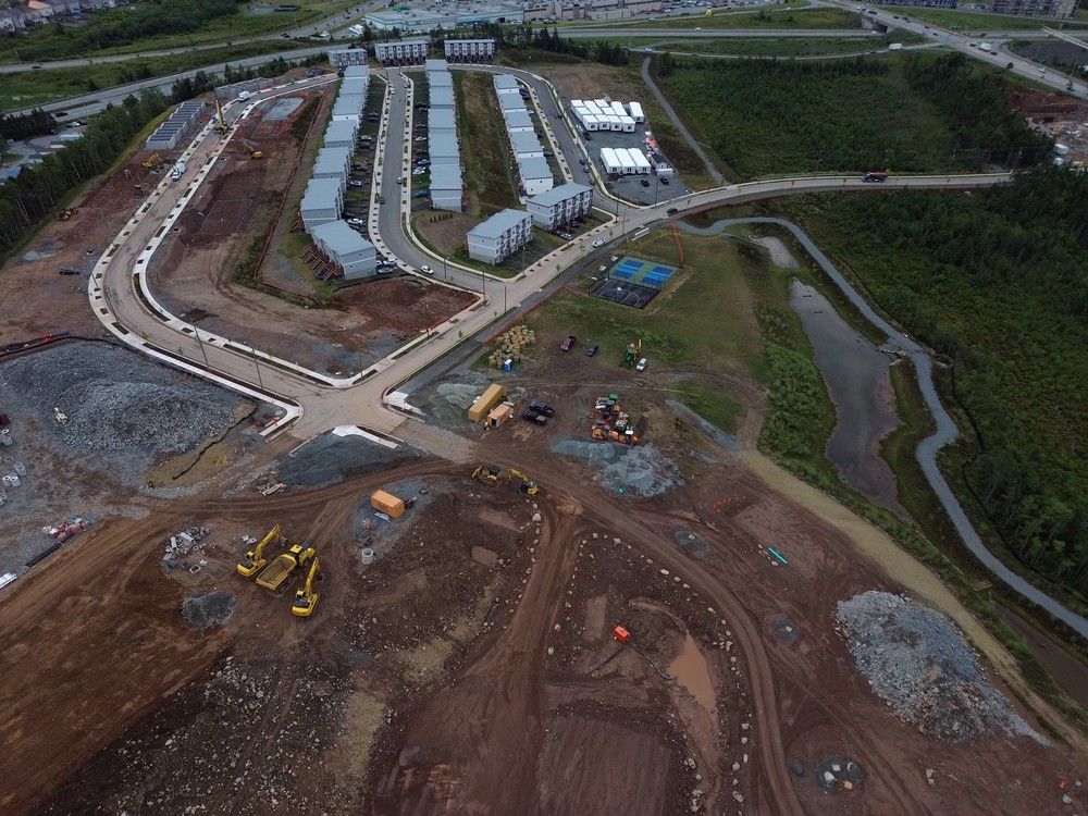  the mount hope development is seen in dartmouth on friday, aug. 1, 2025. bill zebedee, president of protect eisner cove wetland, has announced he filed a private prosecutive case against mount hope development ltd. after long warning environment minister tim halman, and the developer, that removing the 50 acres of forest, and the associated overburden, that contaminants would enter the wetland.