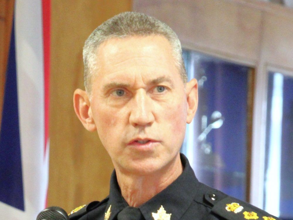 Robert Walsh, Cape Breton Regional Police chief, shown at a recent community meeting in Glace Bay: “I can tell you that when this rolls out nationally in eight weeks’ time, there will be hundreds of police services across the country designated as collection sites for these firearms.” Robert Walsh, Cape Breton Regional Police chief, shown at a recent community meeting in Glace Bay: “I can tell you that when this rolls out nationally in eight weeks’ time, there will be hundreds of police services across the country designated as collection sites for these firearms.”