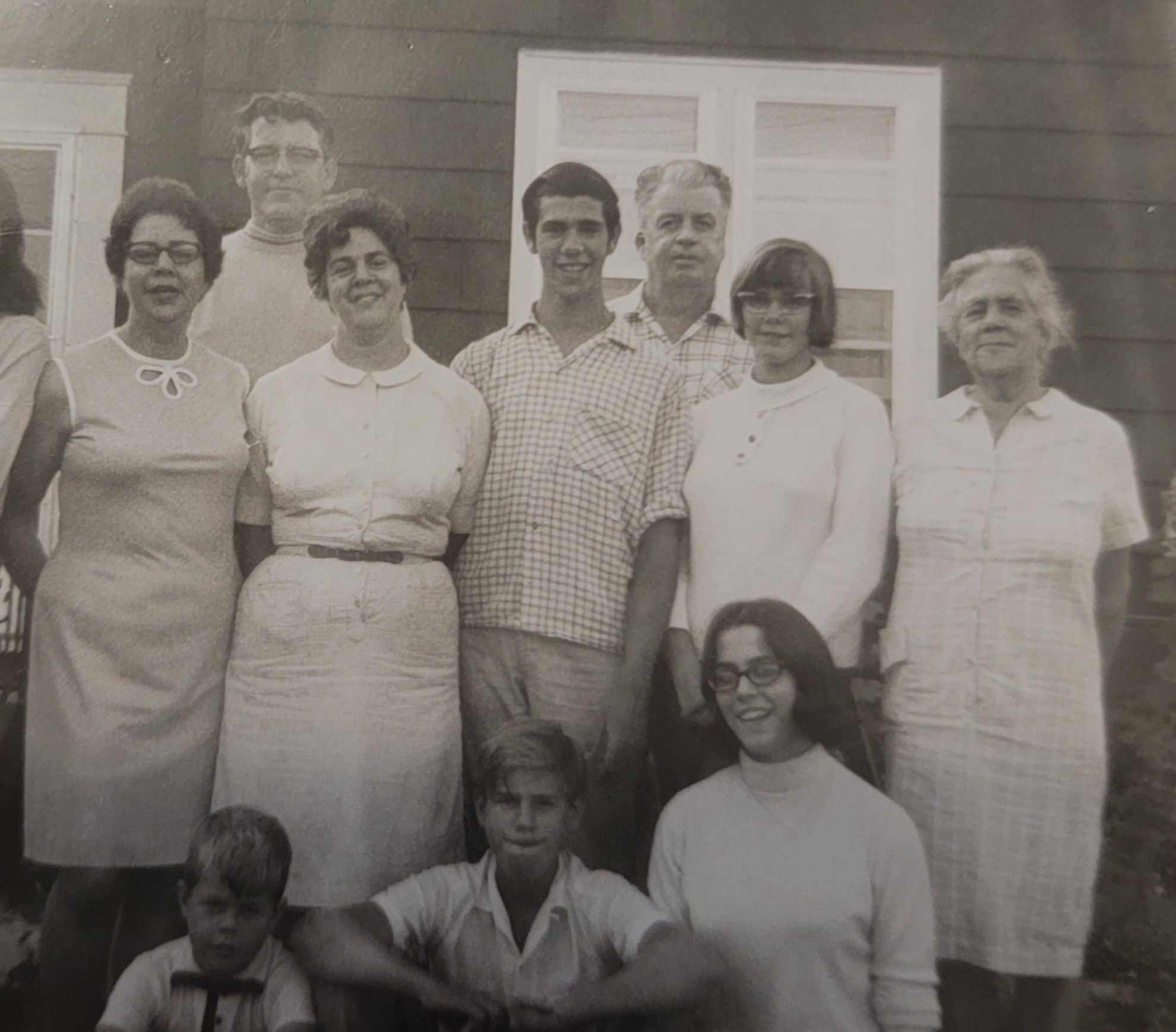  Patrick Paddon (standing, centre, in checked shirt), who was 17 years old when he went missing in 1969, is shown in an undated family photo. – SUPPLIED BY NICOLE BALCOM