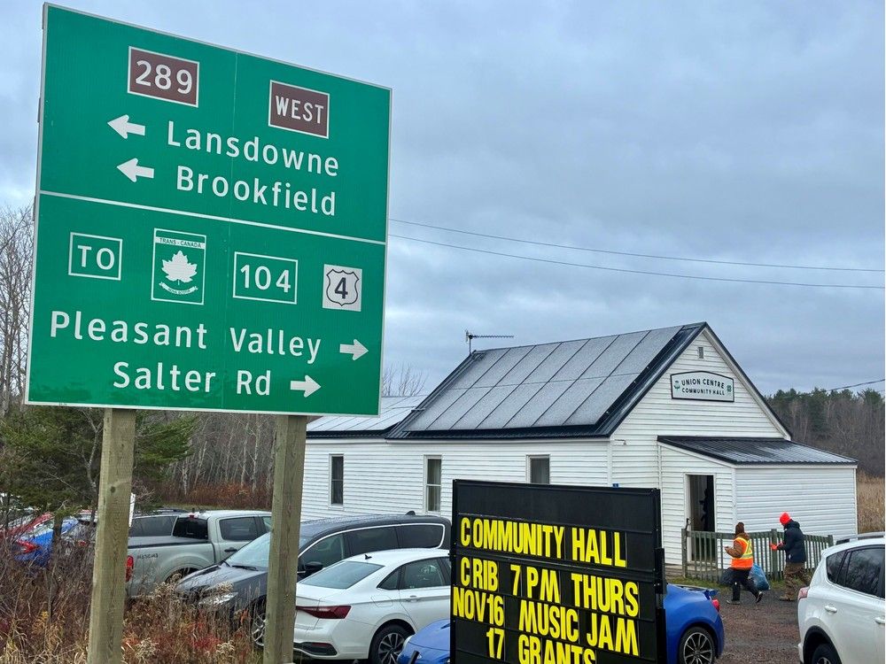Up to 40 volunteers congregated at Union Centre Community Hall on Saturday morning about 15 kilometres from where they will search the banks of Middle River for Lilly and Jack Sullivan.