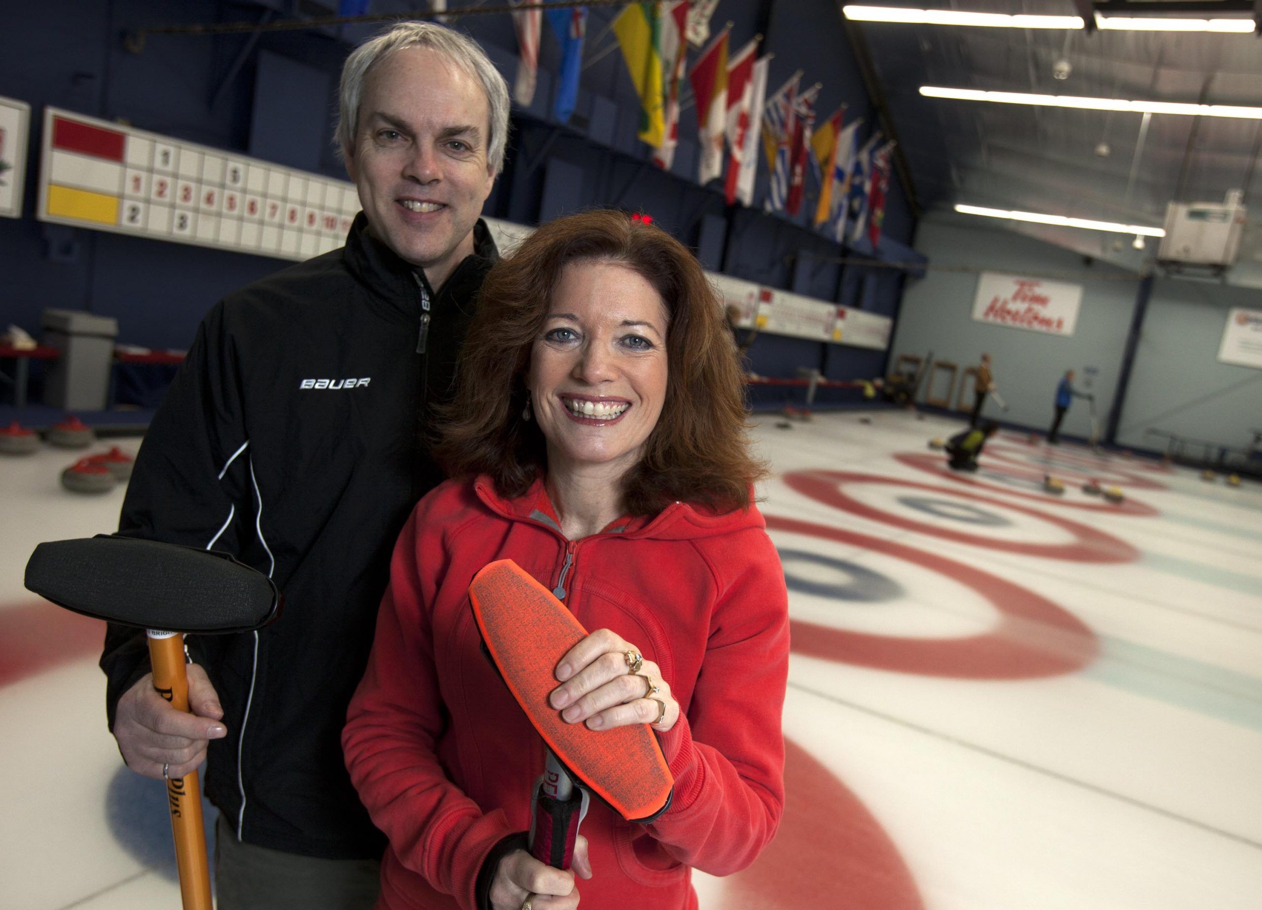  colleen jones, with her husband scott saunders, represented nova scotia as skips at the 2011 canadian senior curling championships in digby.