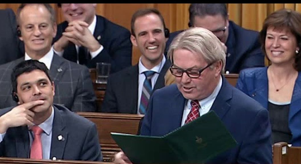  former liberal mp rodger cuzner brought the christmas poem to life in the house of commons.