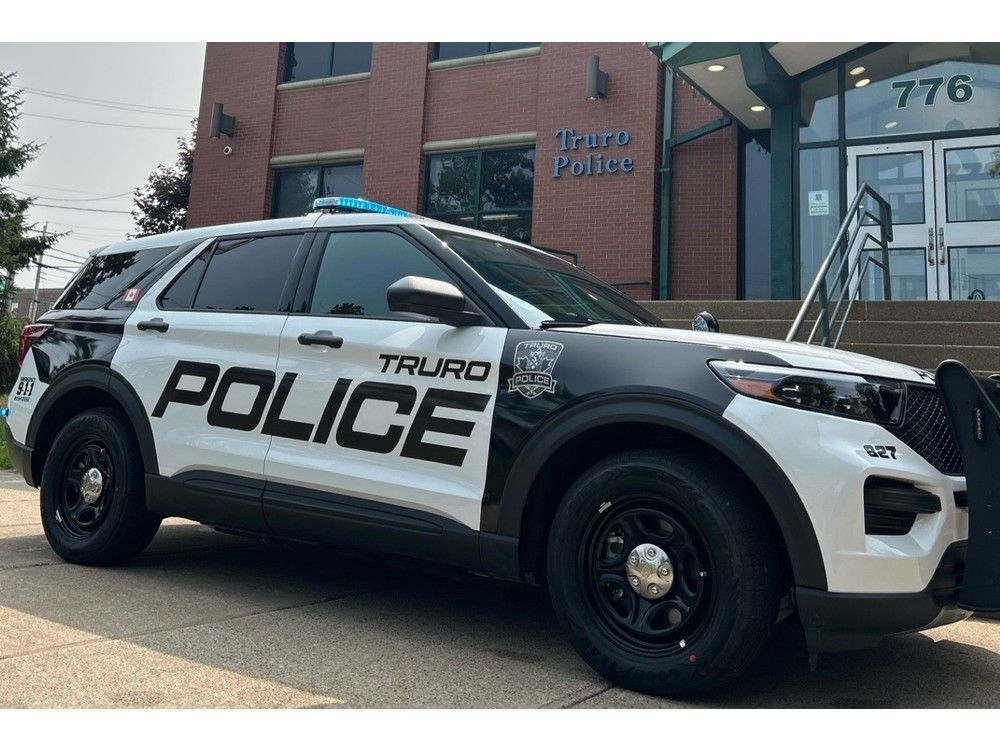 A newly marked Truro Police cruiser, part of the refreshed "graphics package" that earned the service a top-three nod in Blue Line Magazine's Best Dressed Police Vehicle Awards.