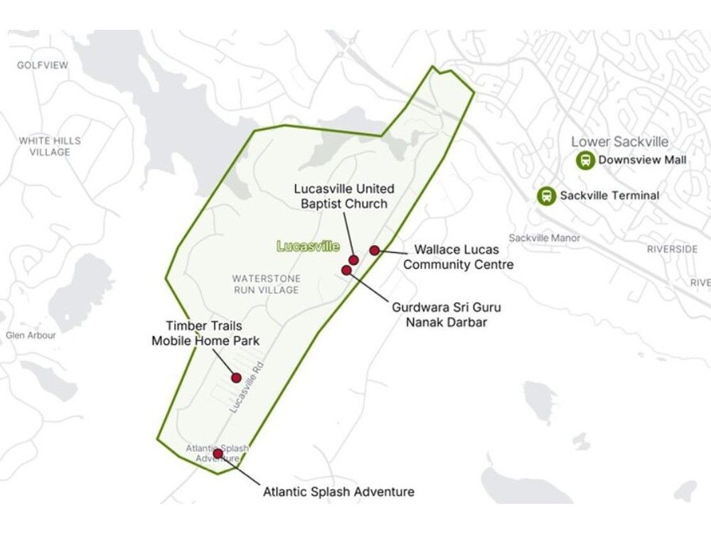 The proposed Lucasville micro-transit area.