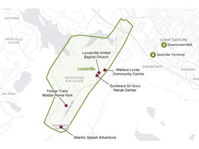 The proposed Lucasville micro-transit area.