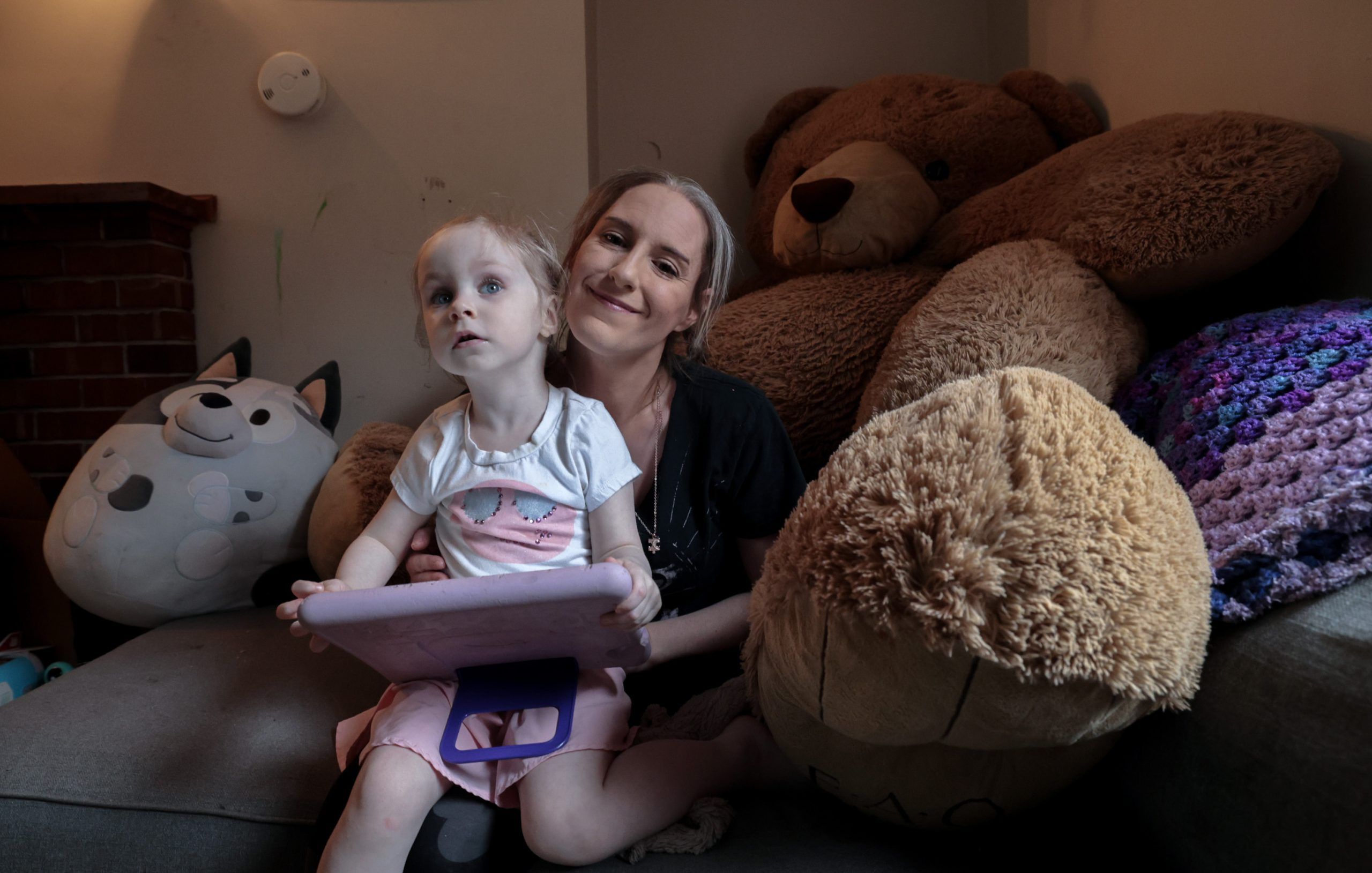 Martha Rose is shown with her daughter, Lulu, 3, in their Halifax home. Rose is trying to get support through the Provincial Preschool Autism Service for Lulu.