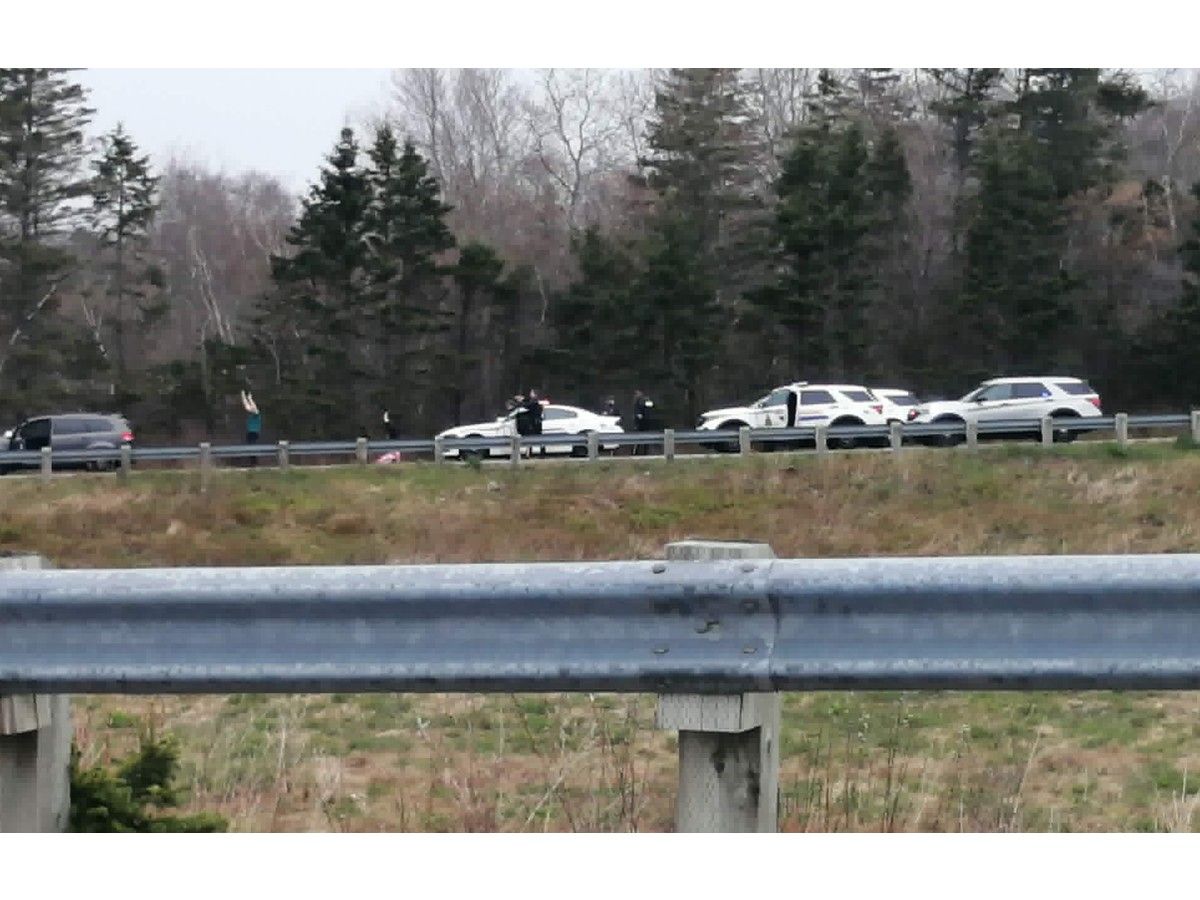 The RCMP arrested individuals on one of the ramps in Tusket, Yarmouth County, leading onto Highway 103 as part of an investigation that has led to a charge of attempted murder. CONTRIBUTED