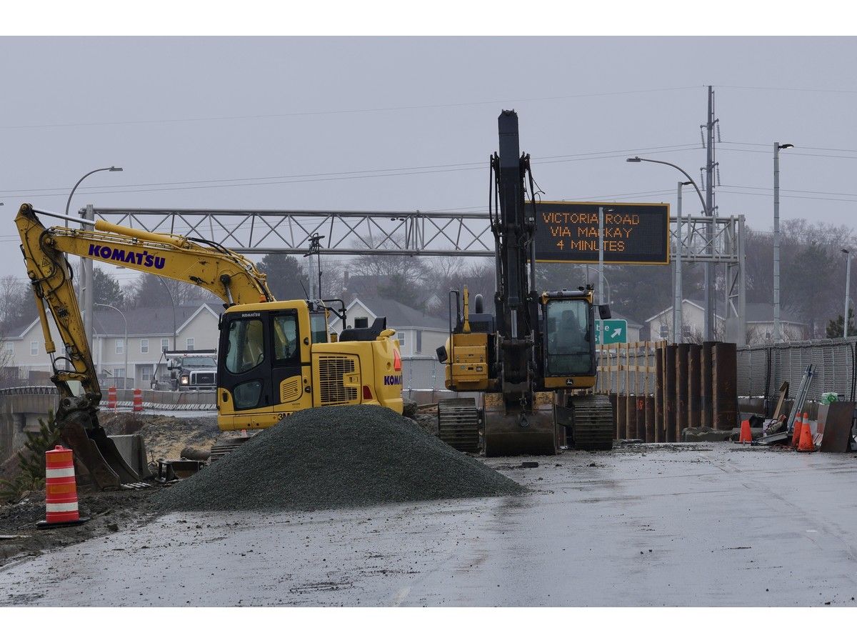 Windsor Street exchange construction, photos for file, seen in Halifax Wednesday April 1, 2026.