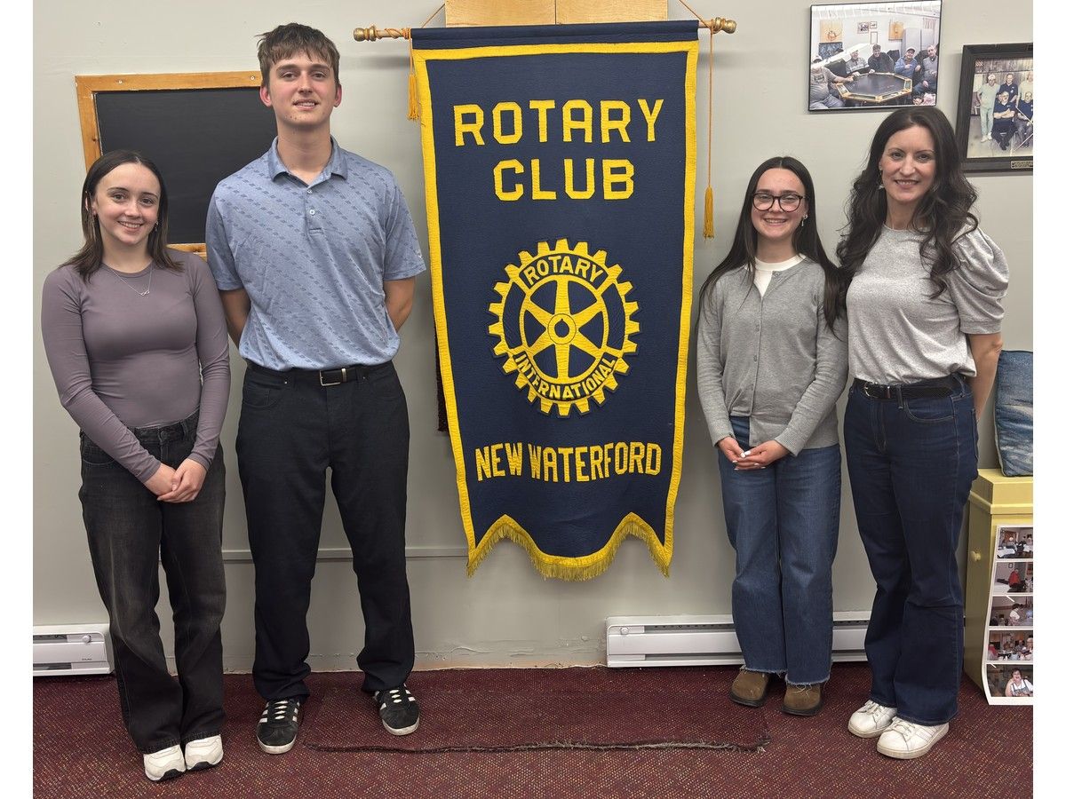 Rotary Club of New Waterford celebrates BEC Interact Club