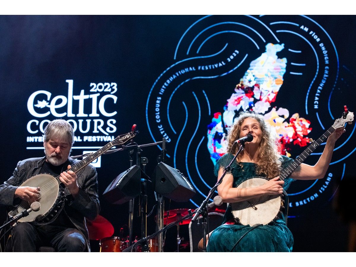 American musicians Béla Fleck and Abigail Washburn were among the artists at the closing night of the Celtic Colours International Festival at Centre 200 in Sydney in 2023. The festival will return for its 30th anniversary this October. CONTRIBUTED/COREY KATZ